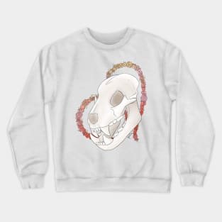 Leo Skull - Black Outline Crewneck Sweatshirt